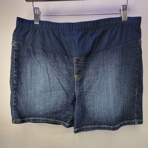 Oh Baby by Motherhood Maternity Jean Shorts Size Large